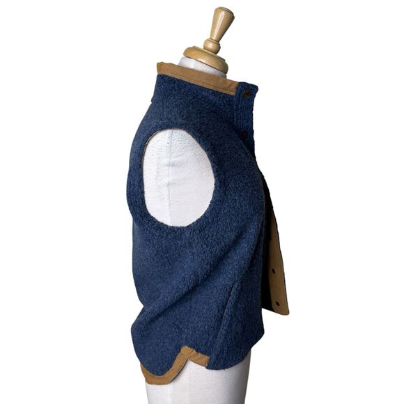 Toad&Co Women's Sheridan Sherpa Vest Navy Blue Size Small - Picture 7 of 9